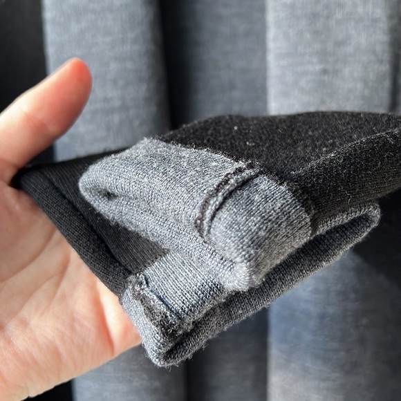 ARITZIA BABATON Wool Open Cardigan Black and Grey Size Small - Picture 5 of 7